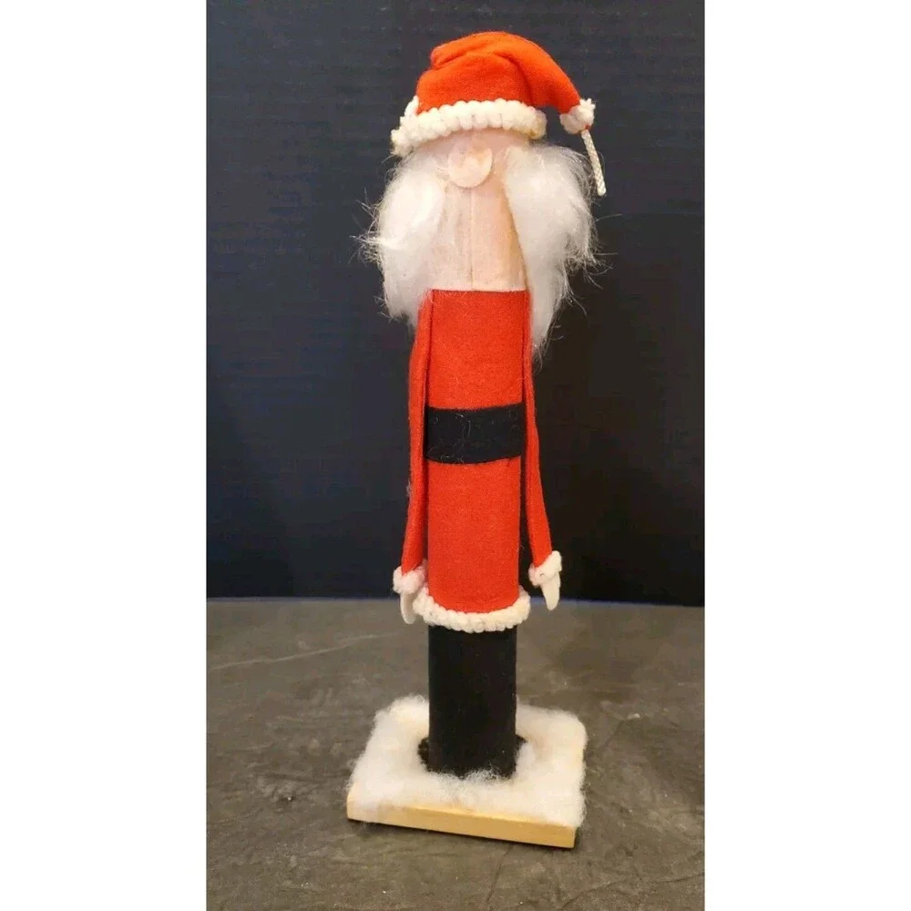Handcrafted Cardboard Tube Santa Claus Handmade Holiday Christmas Decor Xmas